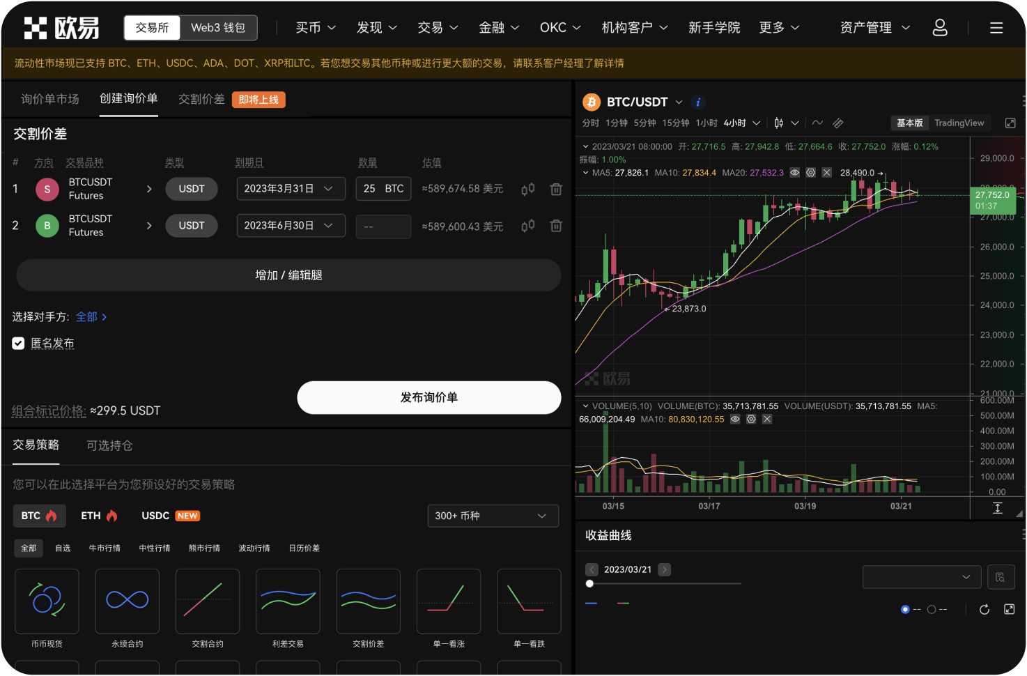 OKX的合约交易支持哪些委托类型